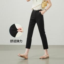 ESE-Y 舒适高弹修身显瘦八分小脚裤26夏新针织休闲裤女小个子铅笔裤