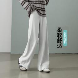 ESE-Y 舒适柔直筒休闲裤女26春秋新宽松显瘦弹力阔腿裤