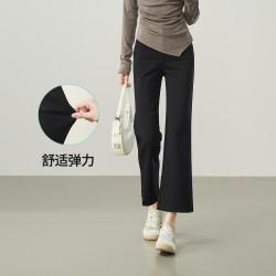 ESE-Y 舒适弹力休闲裤女气质通勤时尚高级26春秋季小个子喇叭裤子女