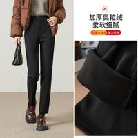 ESE-Y 加绒加厚休闲裤女26秋冬新高弹外穿打底小脚裤