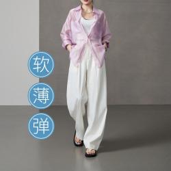 ESE-Y 垂坠显瘦慵懒风休闲裤女26夏薄款阔腿裤长裤高个子