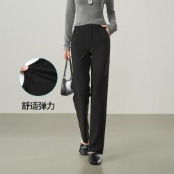 ESE-Y 西装针织休闲裤子女26春秋新烟管小直筒裤长裤子