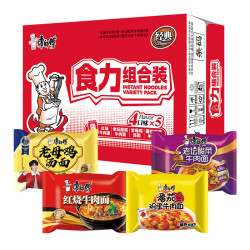 康师傅 方便面 红牛双萝卜番茄酸香爽组合装 20袋