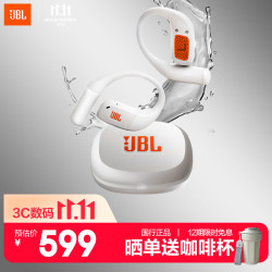 JBL Endurance Zone 真无线挂耳式蓝牙耳机 象牙白