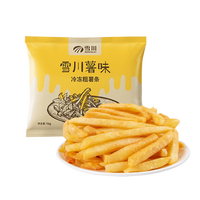 Snow Valley 薯味粗薯冷冻薯条半成品空气炸锅 薯味粗薯条原味1000g