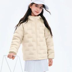 波司登 三好鹅绒 男女童连帽保暖羽绒服T260135080