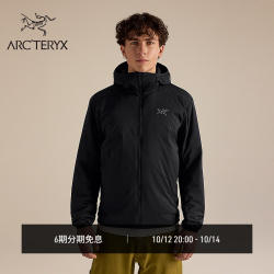 始祖鸟 ATOM HOODY 男子 保暖棉服 Black/黑色 S