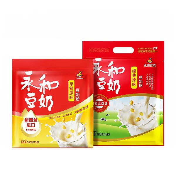 永和豆浆 淘金币14.88 红枣豆浆粉永和豆浆豆奶粉480g+380g两包