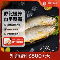 1号会员店 冷冻深海野化三去黄花鱼 800g/2条