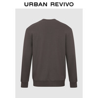 URBAN REVIVO UMB450042 棉质圆领宽松男士卫衣