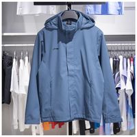 百亿补贴：李宁 防泼水运动风衣男春秋款户外登山服休闲稳重耐看百搭连帽外套