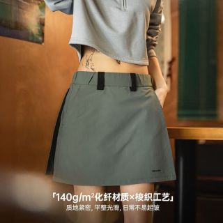 马登 新款五折！美式工装假两件短裤裙裤 竹青绿 M 女士短裤