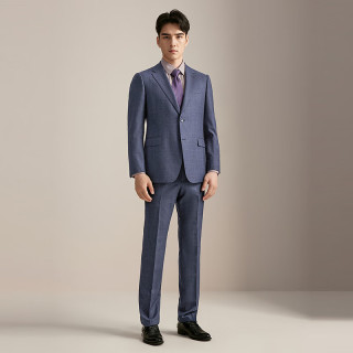 PLUS会员：雅戈尔 绒面格纹 抗皱 男士西服上衣