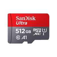 闪迪 512GB TF（MicroSD）内存卡 A1 U1 C10 至尊高速移动版存储卡 读速195MB/s 手机平板游戏机内存卡