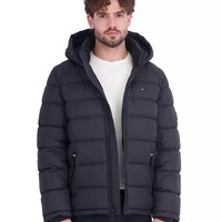 TOMMY HILFIGER Men's Hooded Puffer Jacket