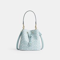 COACH 官方 奥莱款女士ROWAN单肩斜挎手提包老花水桶包CEZ36
