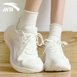 安踏 水果糖女鞋减震软底跑步鞋冬季新款轻便缓震体测跳绳运动鞋子