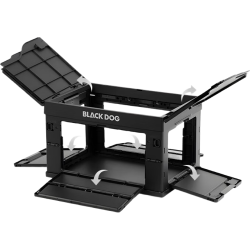 Blackdog 折叠收纳箱 五面可开带木板 50L