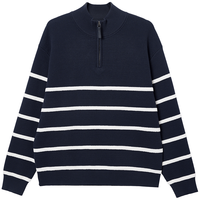JACK&JONES 杰克琼斯 AT系列 条纹毛针织衫 礼炮蓝色 S