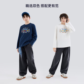 李维斯 男童长袖T恤 深靛蓝 110/52