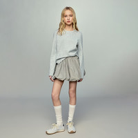 ELLE kids ELLEKIDS童装 真五折！ 双色印花法式学院风圆领上衣