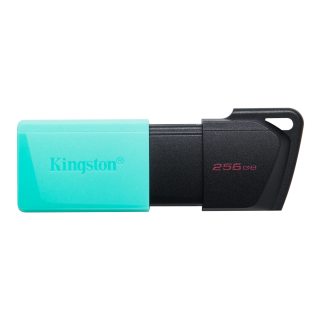 金士顿 256GB U盘 USB3.2高速传输 女性黑色优盘 便携电脑存储 大容量闪存盘