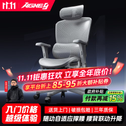戟创 AGKey-Z1人体工学椅电竞椅电脑椅家用椅子办公椅久坐舒适学习 黑色 自适应腰托