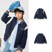 巴拉巴拉 儿童外套 拼色绣花 棒球服