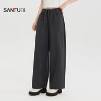三福 休闲裤 秋季抽绳松紧腰头口袋设计裤子女装527543