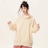 88VIP：雪中飞 美式连帽卫衣女夏2026新款宽松遮肉外套简约休闲女士上衣PC