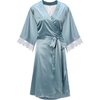 EMMA ROSE EMMAROSE春夏大码睡袍女士性感浴袍宽松家居服胖mm睡衣晨袍薄款