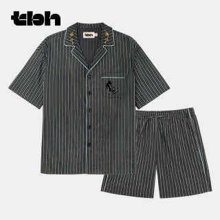 88VIP：野兽派 黑豹天丝棉家居服套装可外穿情侣睡衣