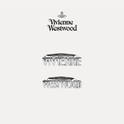 Vivienne Westwood 西太后ESSEX字母镂空银色戒指