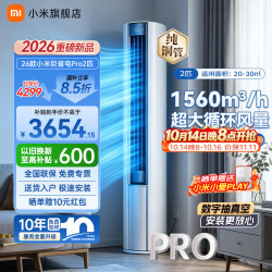 小米 MIJIA 米家 巨省电Pro系列 51LW-PL30/N2A1(W) 新一级能效 立柜式空调 2匹