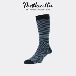 Pantherella 英国Pantherella埃及棉袜子男春夏中筒袜海风条纹休闲袜男535642