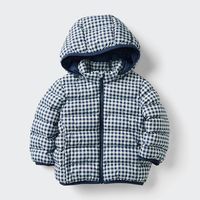 优衣库 婴幼儿PUFFTECH空气棉服可机洗拉链连帽外套优衣库宝宝486417