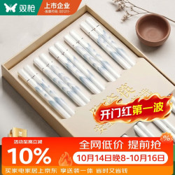 双枪 陶瓷抗菌防霉筷子 千里江山 10双