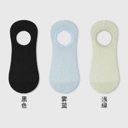 俞兆林 袜子女春夏季薄款网眼船袜不掉跟防滑浅口隐形袜夏天透气无骨短袜