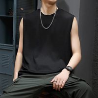 派丹图 液氨丝光棉凉感背心男2026夏季冰丝无袖t恤宽松坎肩运动健身篮球
