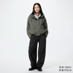 优衣库 针织廓形长裤/快干优衣库女装休闲裤裤子492079