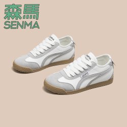 森馬 森马女鞋2026秋季新款复古德训鞋增高防滑阿甘板鞋运动女款