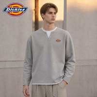 Dickies 假两件卫衣男款2026新款男装秋季外套重磅男士秋上衣长袖J