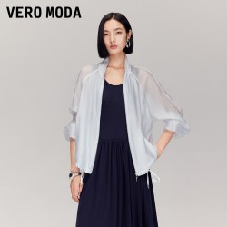 VERO MODA 夹克2026夏季衣摆抽绳宽松外套休闲百搭325317029