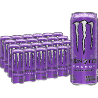 可口可乐 魔爪超越无糖葡萄风味能量饮料 330ml*24罐