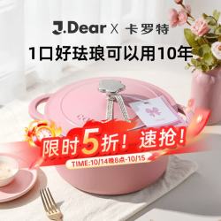 卡罗特 珐琅锅铸铁锅家用砂锅礼物炖锅炖盅煲汤锅焖烧锅不粘锅煮锅 24cm 珐琅锅 24cm