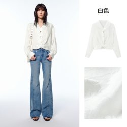 太平鸟 女装夏季新款截短廓形上衣女A1CDF2199