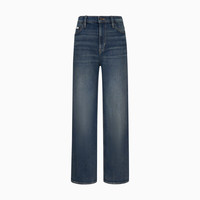 CK Jeans26秋冬新款女士美式复古潮流微弹洗水亚洲版阔腿牛仔裤