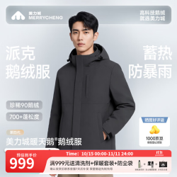 美力城 鹅绒服男士 派克羽绒服男192