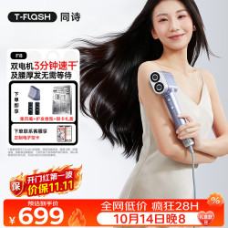T-FLASH 等离子护发 吹风机  太空银