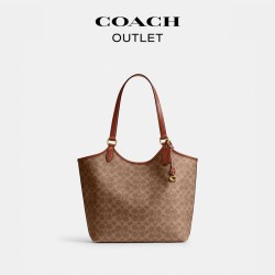 COACH 奥莱女士老花DAY 托特包手提包单肩包大容量高级感通勤